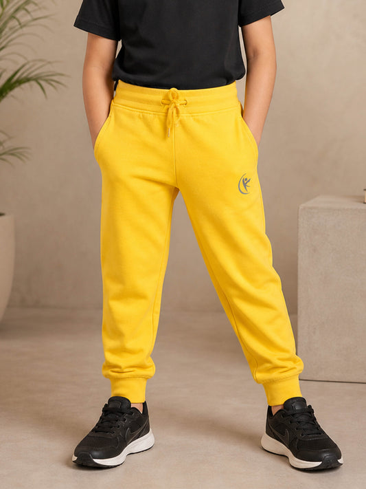 Kiddopanti Boys & Girls Cotton Knit Solid Track Pant