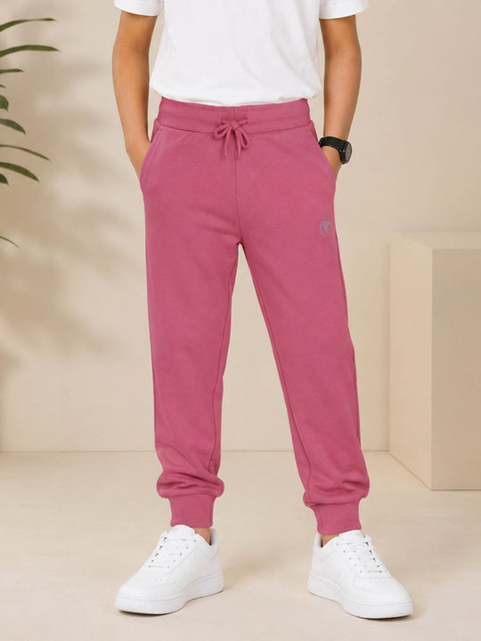 Kiddopanti Boys & Girls Cotton Knit Solid Track Pant