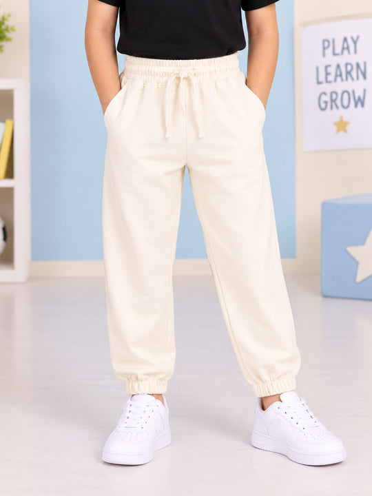 Kiddopanti Boys and Girls Knitted Solid Track Pant