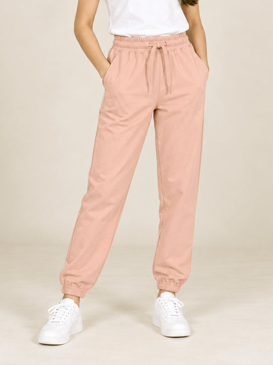 Kiddopanti Boys and Girls Knitted Solid Jogger Track Pant