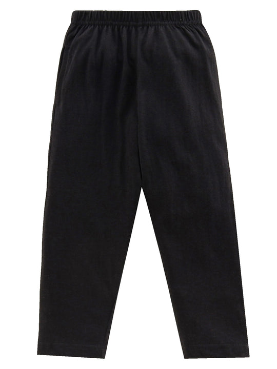 Kiddopanti Boys & Girls Cotton Knit Solid Pyjama with single Pocket