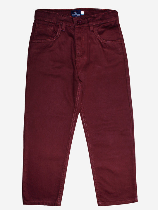 Boys Five Pocket Cotton Stretch Pant