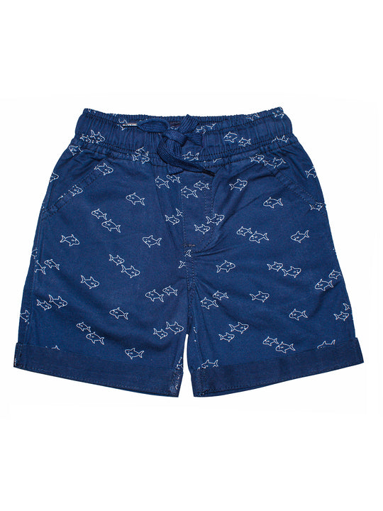 Boys Pull On Shorts with Roll up hem