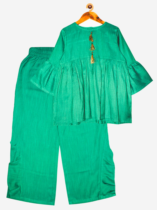 Girls Rayon Top with Pant Set