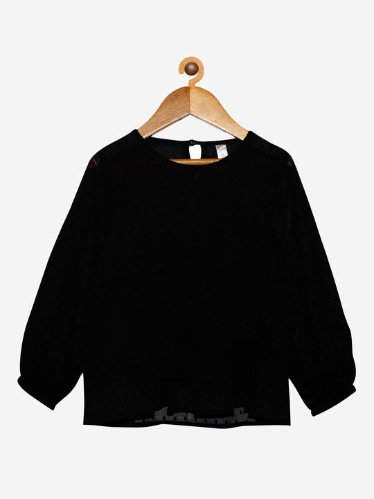 Girls Full Sleeve Cut & Sew Frill Layer Top