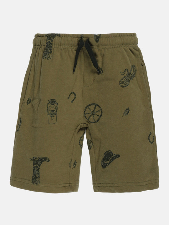 Boys Printed Basic Shorts