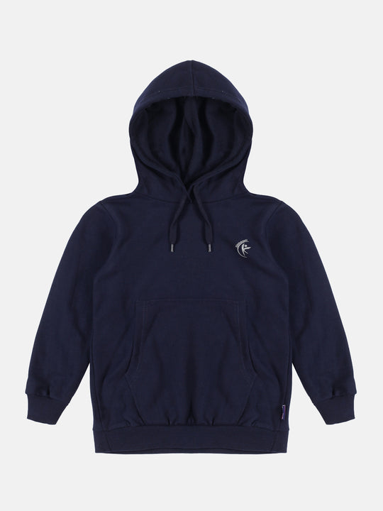 Solid Full Sleeve Hooded Sweatshirt