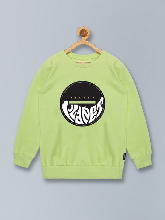 Boys Round Neck Sweatshirt With Print