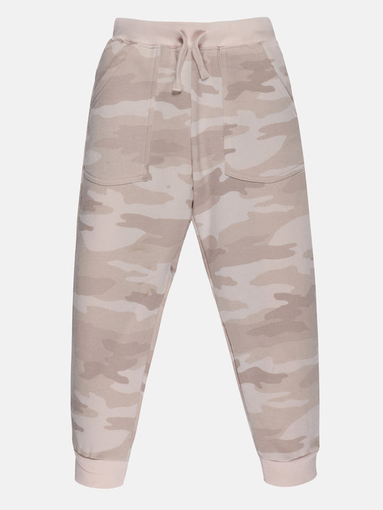 Girls Fleece AOP Track Pant