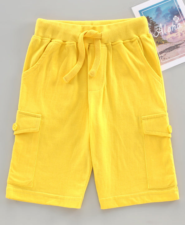 Boys Knee Length Jersey Cargo Shorts