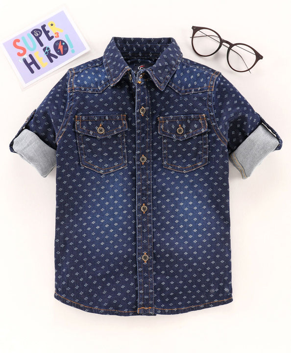 Boys Full Sleeves Denim Shirt