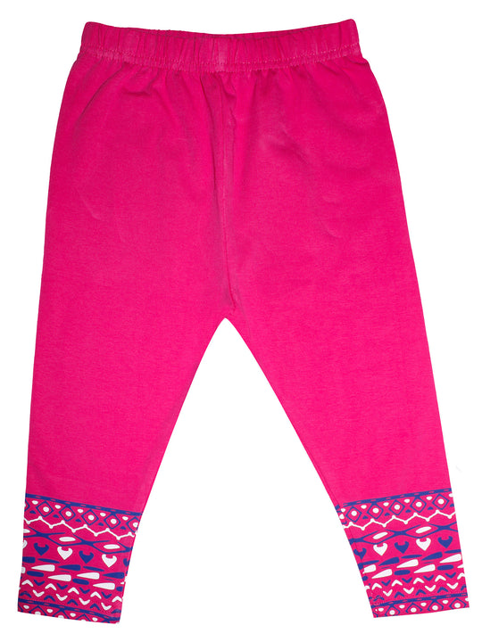 Girls Capri Leggings With Print