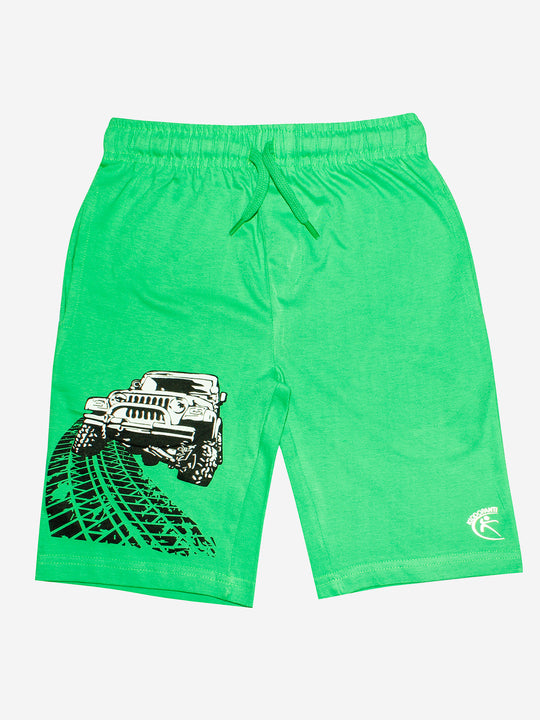 Boys Cotton Jersey Shorts with Print