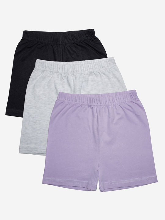 Girls Cycling Shorts- Pack of 3