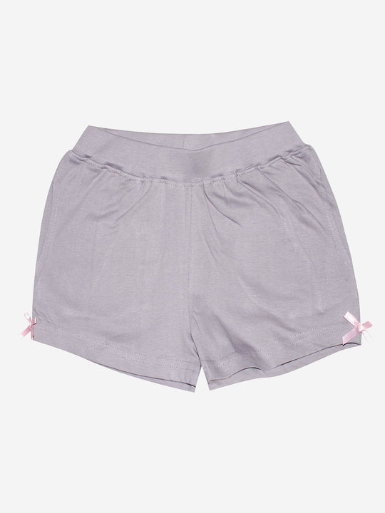 Girls Knit Hot Shorts With Back Pocket