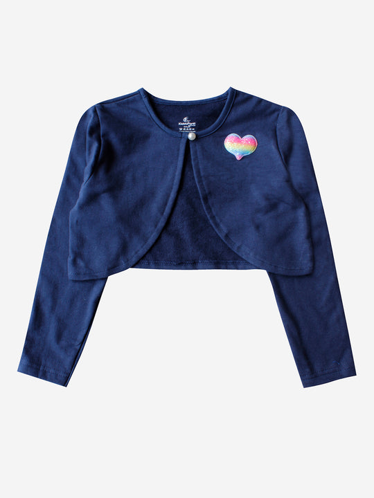 Girls Full Sleeve Crop Shrug