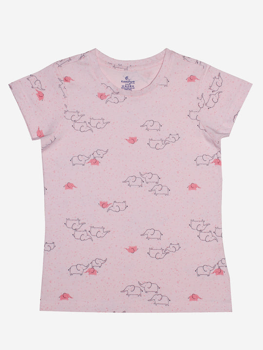 Girls Round Neck Half SleeveTee