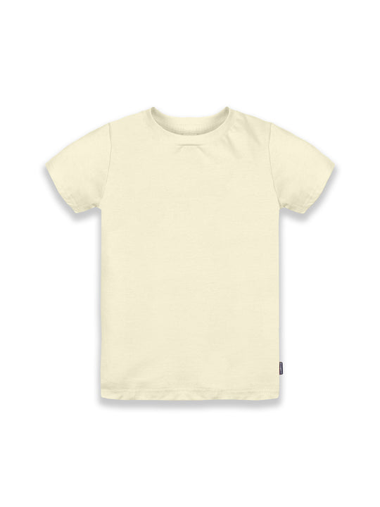 Solid Half Sleeve Round neck Tee