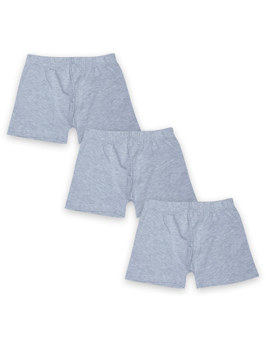 Boys Solid Boxer Shorts Pack of 3