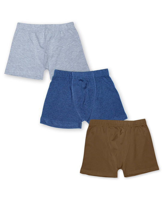 Boys Solid Boxer shorts Pack of 3