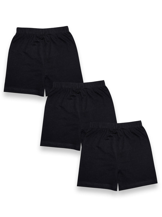 Girls Cycling Shorts Pack of 3