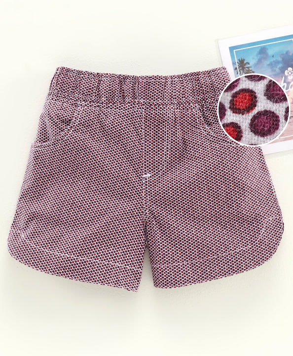 Girl's Polka Print Design Hot Short