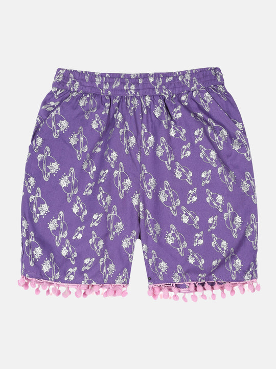 Girls AOP Print Shorts