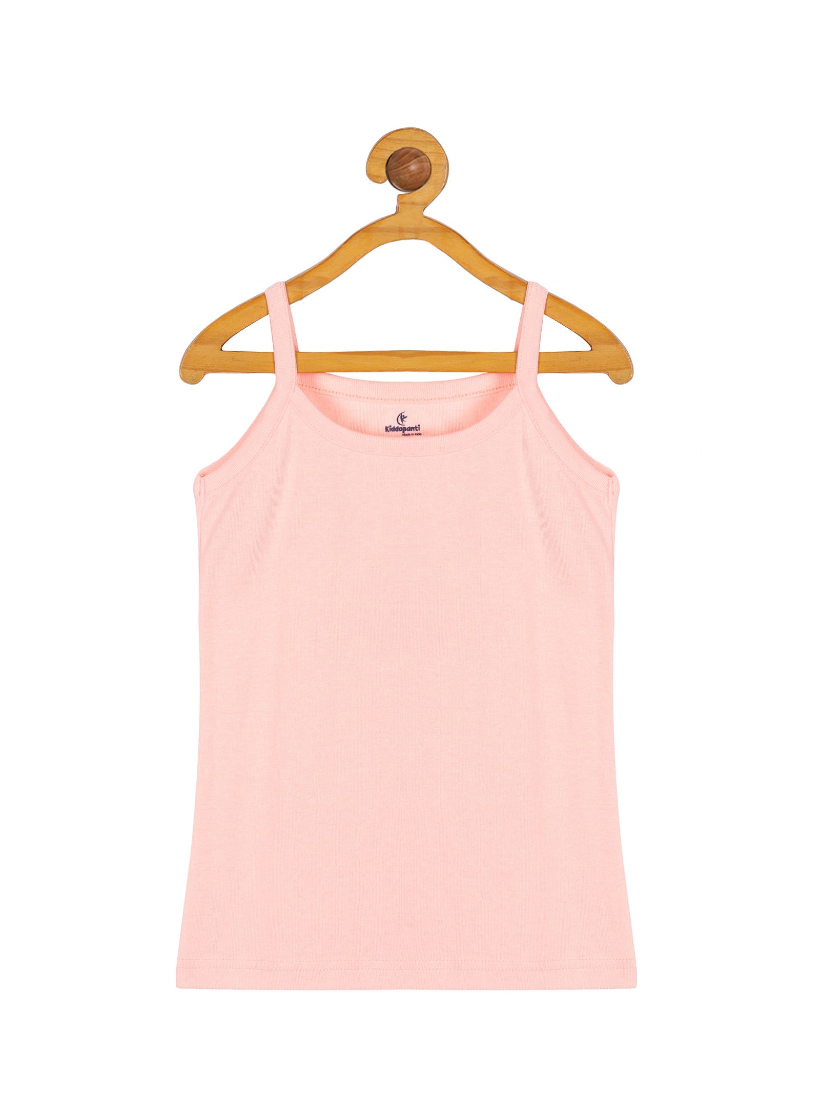 Kiddopanti Girls Solid Camisoles Pack of 3